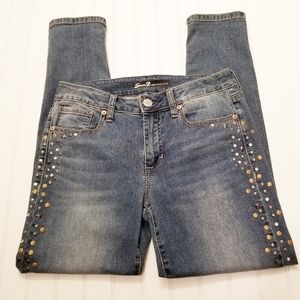 Seven7 Star Studded Skinny Jeans Sz 10P